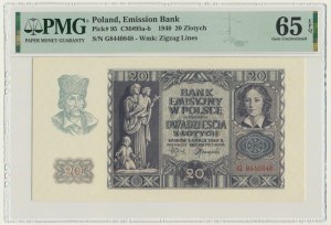 20 Gold 1940 - G - PMG 65 EPQ