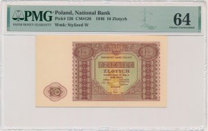10 Gold 1946 - PMG 64