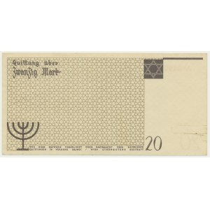 20 marks 1940 - numéro 1 sans filigrane -
