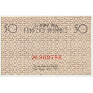 50 Pfennig 1940 - red numerator -