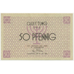 50 Pfennig 1940 - red numerator -