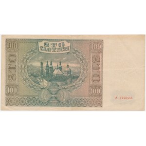 100 zloty 1941 - A 4448444 - RADAR