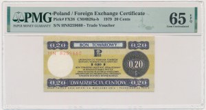 Pewex, 20 Cents 1979 - HN - klein - PMG 65 EPQ