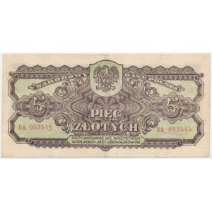 5 złotych 1944 ...owym - BA -