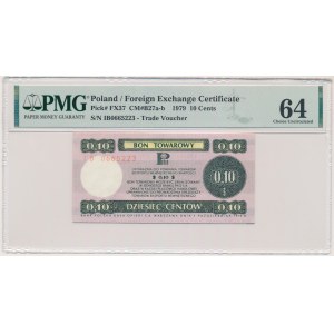 Pewex, 10 cents 1979 - IB - small - PMG 64