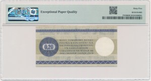 Pewex, 20 Cents 1979 - HN - klein - PMG 65 EPQ