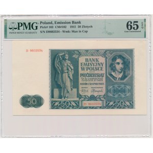 50 Or 1941 - D - PMG 65 EPQ