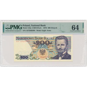 200 złotych 1976 - AF - PMG 64