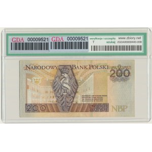 200 zloty 1994 - DA - GDA 35 - first series printed in PWPW.