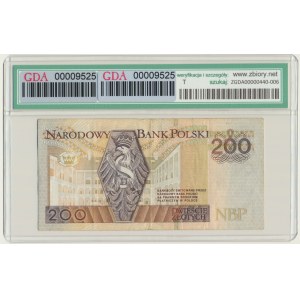 200 zlotých 1994 - AA 0009894 - GDA 25 - nízké sériové číslo