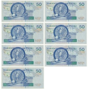 Sada, 50 zlatých 1994 - raná série (7 kusů).