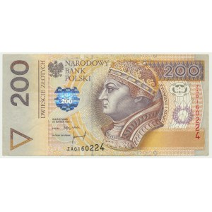 200 zlotých 1994 - ZA - náhradní série TDLR - vzácnější
