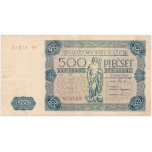 500 zloty 1947 - W2 -.