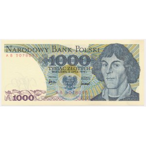 1,000 PLN 1975 - AB -.