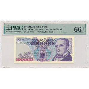 PLN 100 000 1993 - R - PMG 66 EPQ