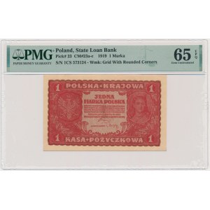 1 marka 1919 - I Serja CS - PMG 65 EPQ