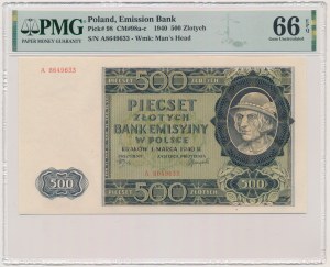 500 Zloty 1940 - A - PMG 66 EPQ