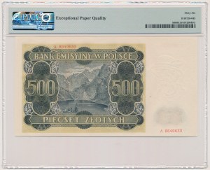 500 Zloty 1940 - A - PMG 66 EPQ