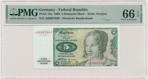 Deutschland, BDR, 5 Mark 1960 - PMG 66 EPQ