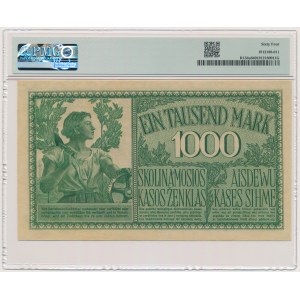 Kowno, 1.000 Mark 1918 - A - 6 digit series - PMG 64