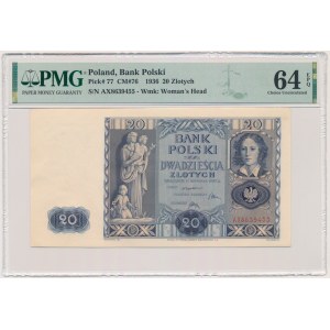 20 gold 1936 - AX - PMG 64 EPQ