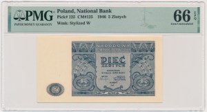 5 Gold 1946 - PMG 66 EPQ