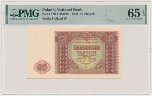 10 Gold 1946 - PMG 65 EPQ