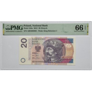 20 Zlato 2012 - AB - PMG 66 EPQ