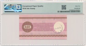 Pewex, 2 Cents 1979 - HO - LARGE - PMG 65 EPQ