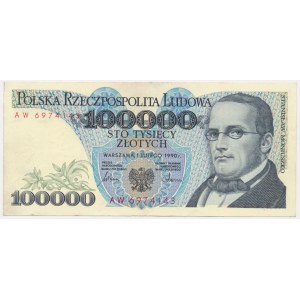 PLN 100.000 1990 - AW -
