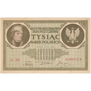 1,000 marks 1919 - ser. ZM -.