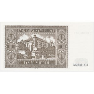 Krakowiak, 1,000 gold 1941 - MCSM 411 -.
