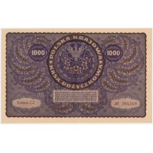 1,000 marks 1919 - I Serja CJ -.