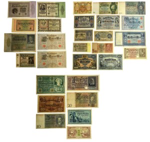 Banknotensatz, Deutschland und China (29 Stück)