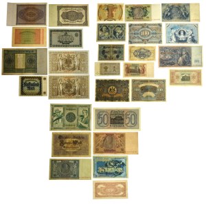 Banknotensatz, Deutschland und China (29 Stück)