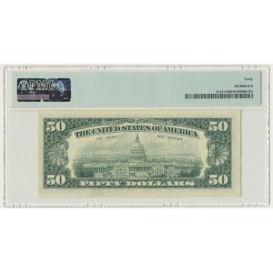 USA, Green Seal, Chicago, $50 1974 - Neff &amp; Simon - PMG 40