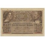 Zestaw, Ober Ost, Kowno i Poznań, 100-1.000 marek, 100 rubli 1916-18 (3 szt.)
