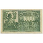 Zestaw, Ober Ost, Kowno i Poznań, 100-1.000 marek, 100 rubli 1916-18 (3 szt.)