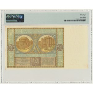 50 zloty 1929 - Ser.EM. - PMG 58