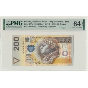 200 Zloty 1994 - YB - PMG 64 EPQ - Ersatzserie