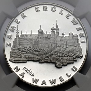 Próba SREBRO 100 złotych 1977 Zamek Królewski w Krakowie