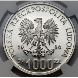 Próba SREBRO 1.000 złotych 1986 Mistrzostwa świata Meksyk '86