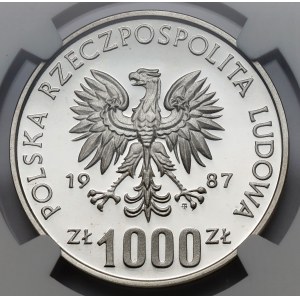 Próba SREBRO 1.000 złotych 1987 Igrzyska Seul '88