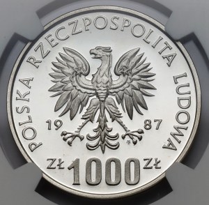 Sample SILVER 1,000 gold 1987 Seoul '88 Games