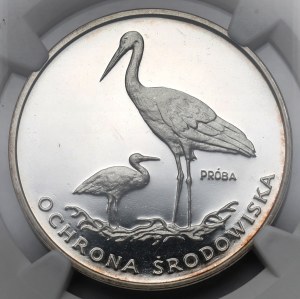 Sample SILVER 100 gold 1982 Storks