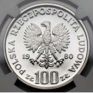 Próba SREBRO 100 złotych 1980 Głuszce