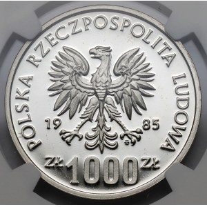 Próba SREBRO 1.000 złotych 1985 Przemysław II