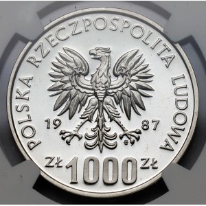 Próba SREBRO 1.000 złotych 1987 Kazimierz III Wielki