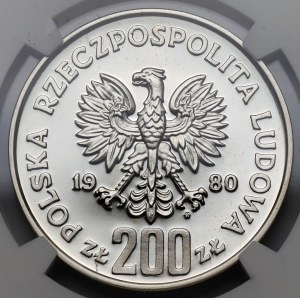 Próba SREBRO 200 złotych 1980 Kazimierz I Odnowiciel
