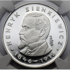 Próba SREBRO 100 złotych 1977 Henryk Sienkiewicz